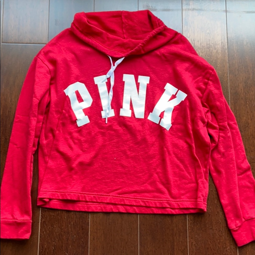 PINK cropped sweatshirt